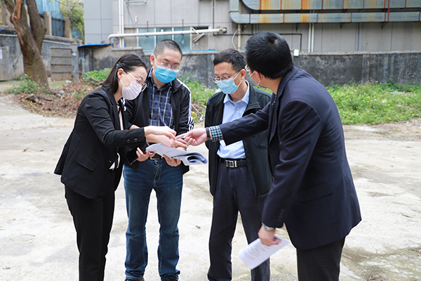 干训网分享:高松校长调研检查学校疫情防控工作和基建工程项目